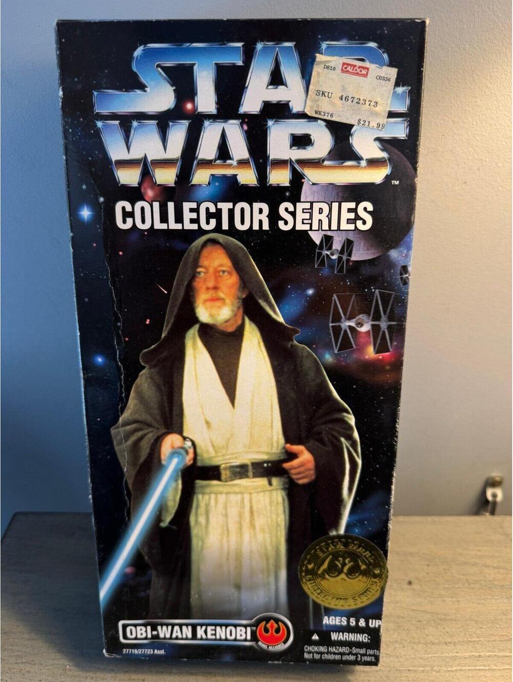 Vintage 1998 Star Wars Collector Series Obi-Wan Kenobi 12” Figure Kenner New In